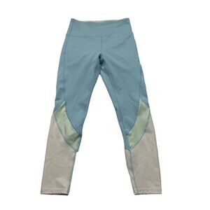 Marika Womens Colorblock Sports Leggings Size S Blue & White athletic workout